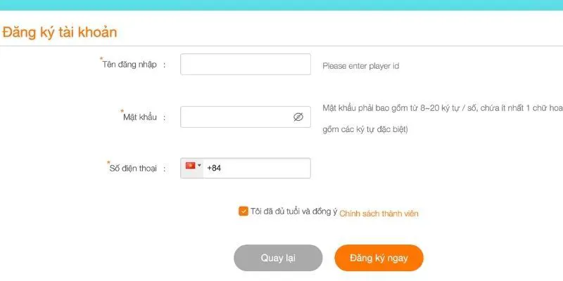 Cách đăng ký tài khoản cá cược đơn giản