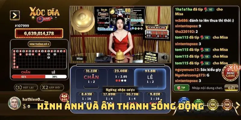Sân chơi có hình ảnh và âm thanh sống động
